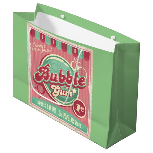 Bubble Gum Gift Bags Groot Cadeauzakje (Voorkant Gekanteld)