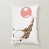 Bubble Gum Giraffe Baling Bubble Accent Kussen (Voorkant(Verticaal))