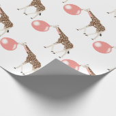 Bubble Gum Giraffe Baling Bubble Cadeaupapier (Hoek)