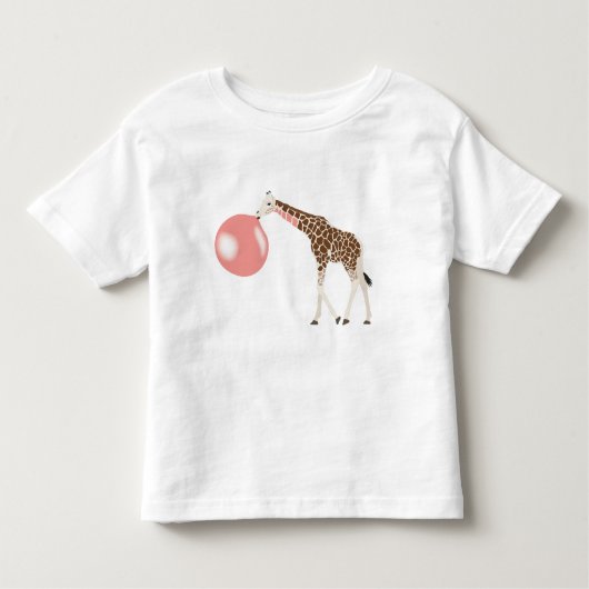 Bubble Gum Giraffe Baling Bubble Kinder Shirts (Voorkant)