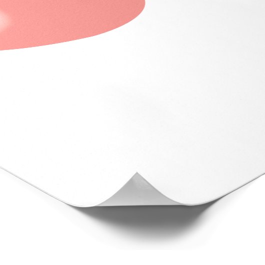 Bubble Gum Giraffe Baling Bubble Poster (Hoek)