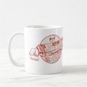 Bubble gum grappige tonijn vis smaak koffiemok (Links)