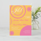 Bubble Gum Invitation Kaart (Staand voorkant)