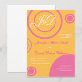 Bubble Gum Invitation Kaart (Voorkant / Achterkant)