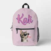 Bubble Gum Kitty Bedrukte Rugzak (Voorkant)