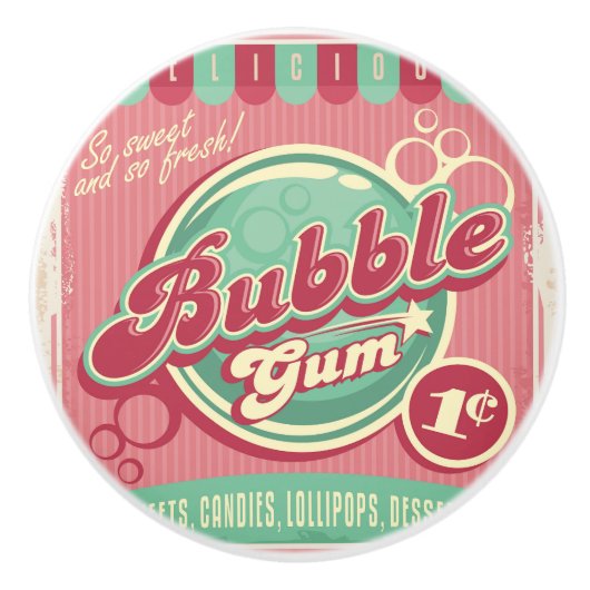 Bubble Gum Knob Keramische Knop (Voorkant)