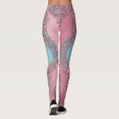 Bubble Gum Lace AI art Leggings (Achterkant)