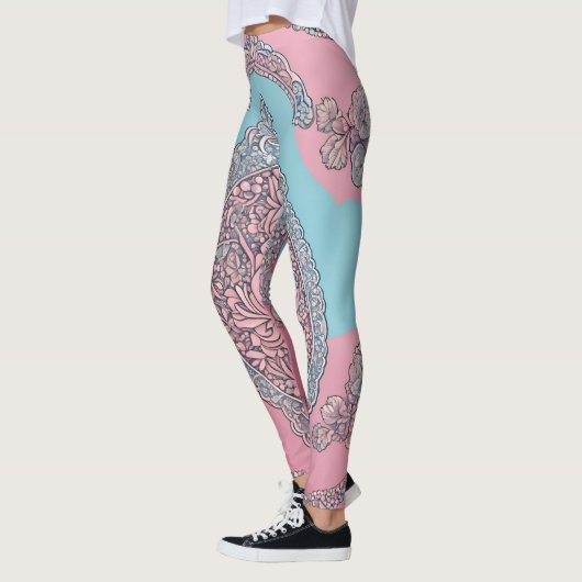 Bubble Gum Lace AI art Leggings (Links)