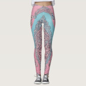 Bubble Gum Lace AI art Leggings (Voorkant)