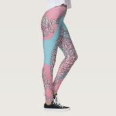 Bubble Gum Lace AI art Leggings (Rechts)