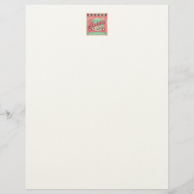 Bubble Gum Letterhead Briefhoofd (Voorkant)