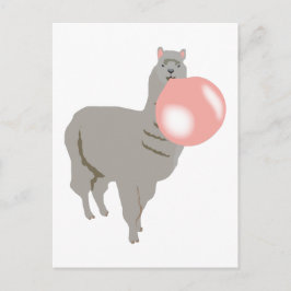 Bubble Gum Llama Bgloebel Briefkaart