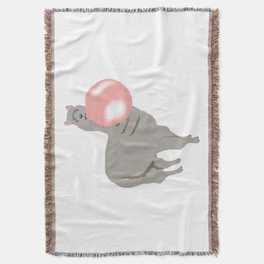 Bubble Gum Llama Bgloebel Deken (Voorkant Verticaal)