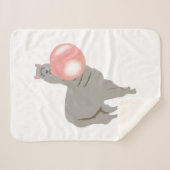 Bubble Gum Llama Bgloebel Sherpa Deken (Voorkant (horizontaal))