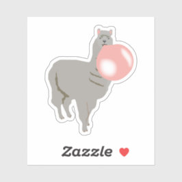 Bubble Gum Llama Bgloebel Sticker