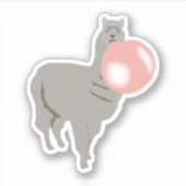 Bubble Gum Llama Bgloebel Sticker (Voorkant)