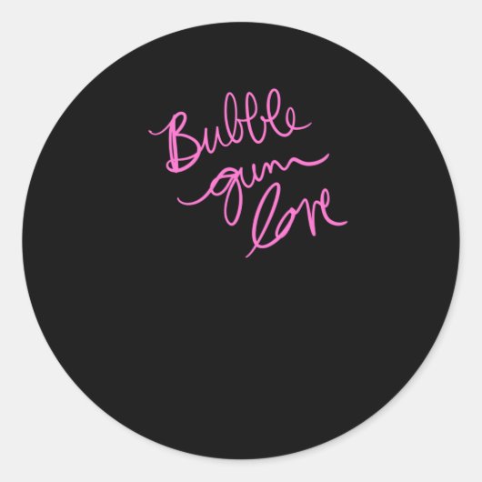 Bubble Gum Love Sticker (Voorkant)