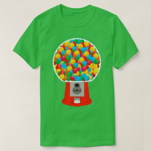 Bubble gum Machine Gumball Machine Fun Halloween P T-shirt (Design voorkant)
