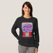 Bubble Gum Machine Gumball Machine Rainbow Hout T-shirt (Voorkant volledig)
