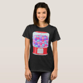 Bubble Gum Machine Gumball Machine Rainbow ON BACK T-shirt (Voorkant volledig)