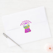 Bubble Gum Machine Ronde Sticker (Envelop)