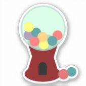 Bubble Gum Machine Sticker (Voorkant)