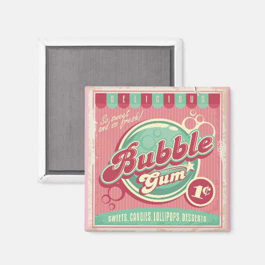Bubble Gum Magnet (Voorkant / Achterkant)