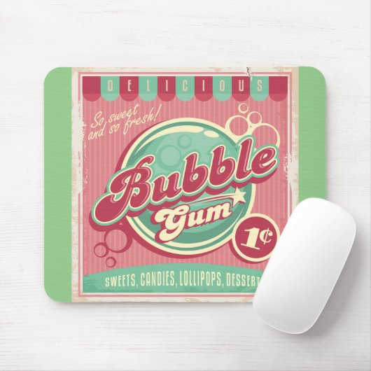 Bubble Gum Mousepad Muismat (Met muis)