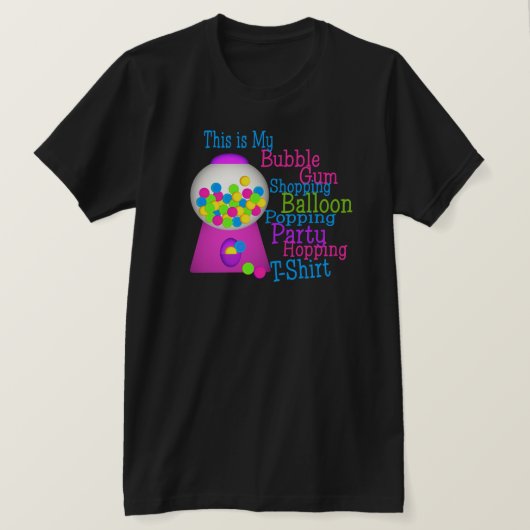 Bubble Gum Party T-shirt (Design voorkant)