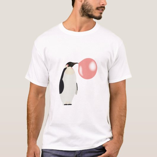 Bubble Gum Penguin Blowcosbubbels T-shirt (Voorkant)