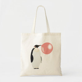 Bubble Gum Penguin Blowcosbubbels Tote Bag