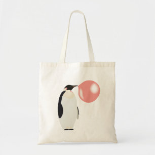 Bubble Gum Penguin Blowcosbubbels Tote Bag