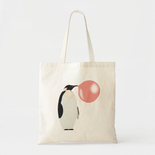 Bubble Gum Penguin Blowcosbubbels Tote Bag (Voorkant)