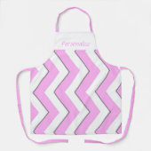 Bubble Gum Pink Chevron Stripe Patroon Schort (Voorkant)