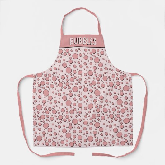 Bubble Gum Pink Polka Dots Custom Schort (Voorkant)