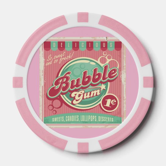 Bubble Gum Poker Chips (Voorkant)