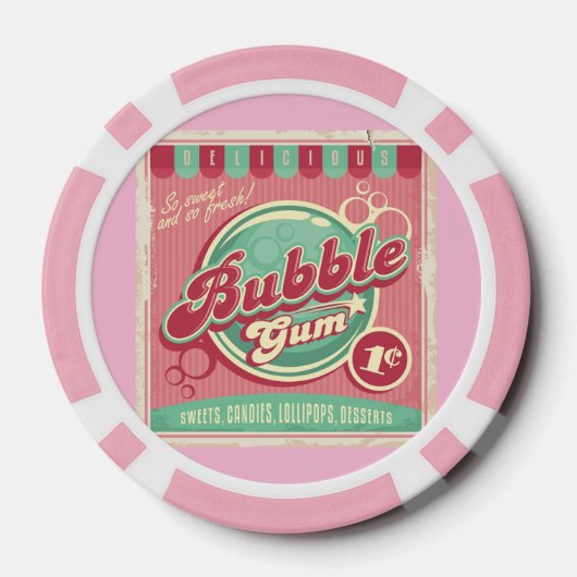 Bubble Gum Poker Chips (Achterkant)