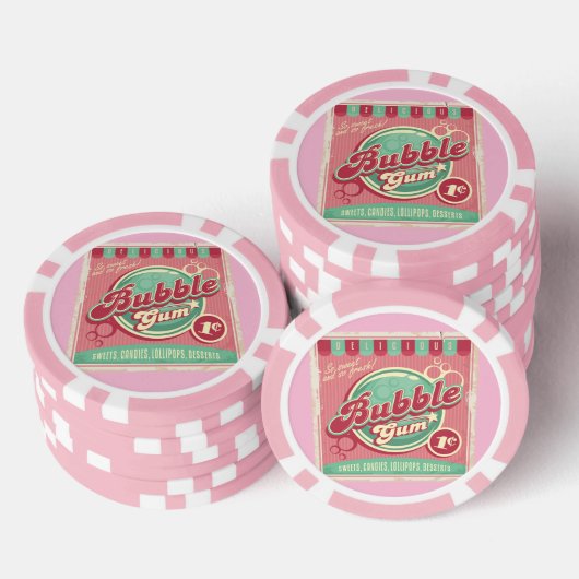 Bubble Gum Poker Chips (Opstapeling)