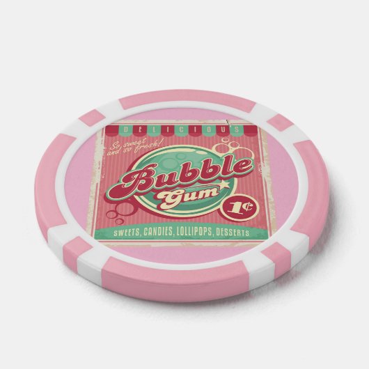 Bubble Gum Poker Chips (Enkel)
