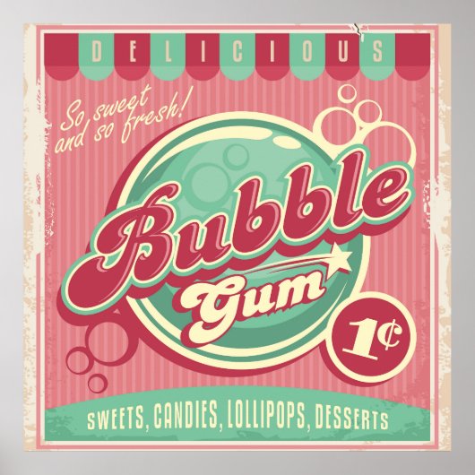 Bubble Gum Poster (Voorkant)