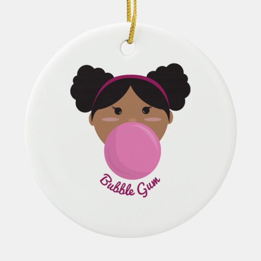 Bubble Gum Princess Keramisch Ornament (Voorkant)