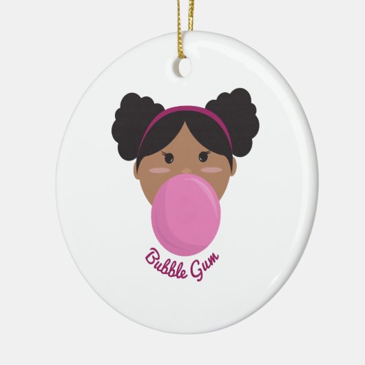 Bubble Gum Princess Keramisch Ornament (Links)