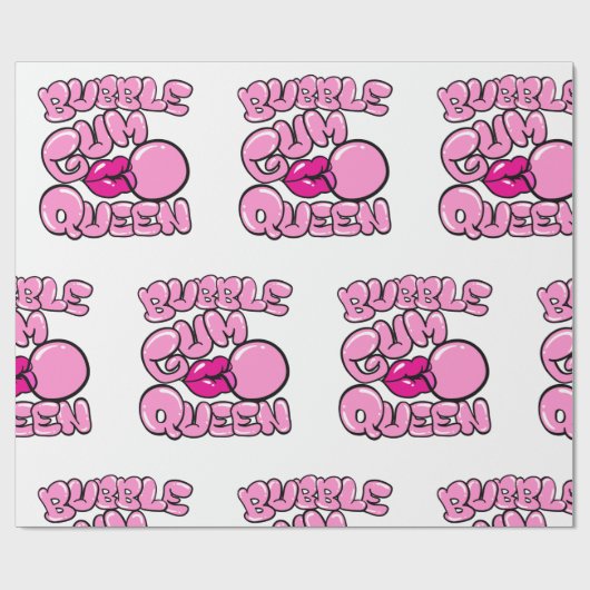 Bubble Gum Queen Bubblegum Cadeaupapier (Vlak)