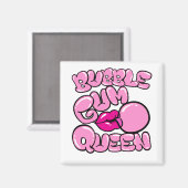 Bubble Gum Queen Bubblegum Magneet (Voorkant / Achterkant)