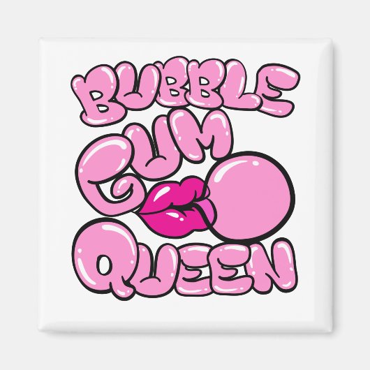 Bubble Gum Queen Bubblegum Magneet (Voorkant)