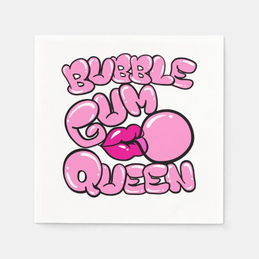 Bubble Gum Queen Bubblegum Servet (Voorkant)