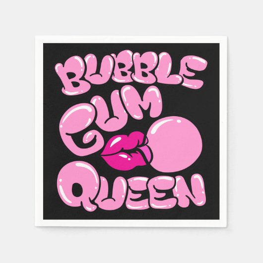 Bubble Gum Queen Servet (Voorkant)