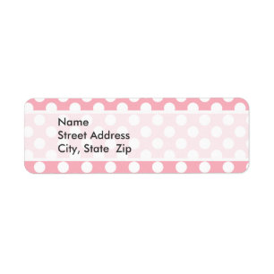 Bubble Gum Roze Polka Dots Etiket