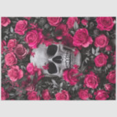 Bubble Gum Roze Schedel Decoupage papier (Voorkant)