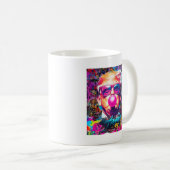 Bubble Gum Roze Zonnebril Met Graffiti Koffiemok (Voorkant rechts)